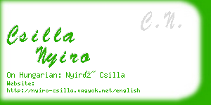 csilla nyiro business card